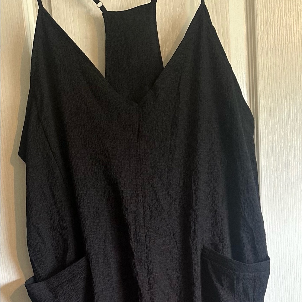 Cupshe Black Jumpsuit Lightweight Casual Style